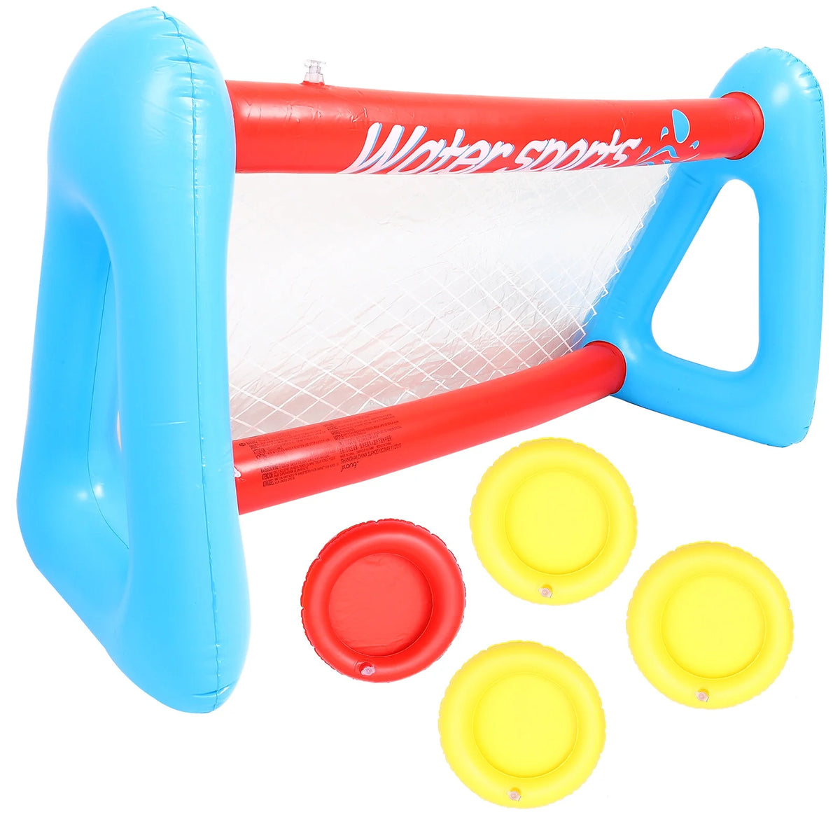 Inflatable Pool Float Set with Volleyball Net and Volleyballs R2936