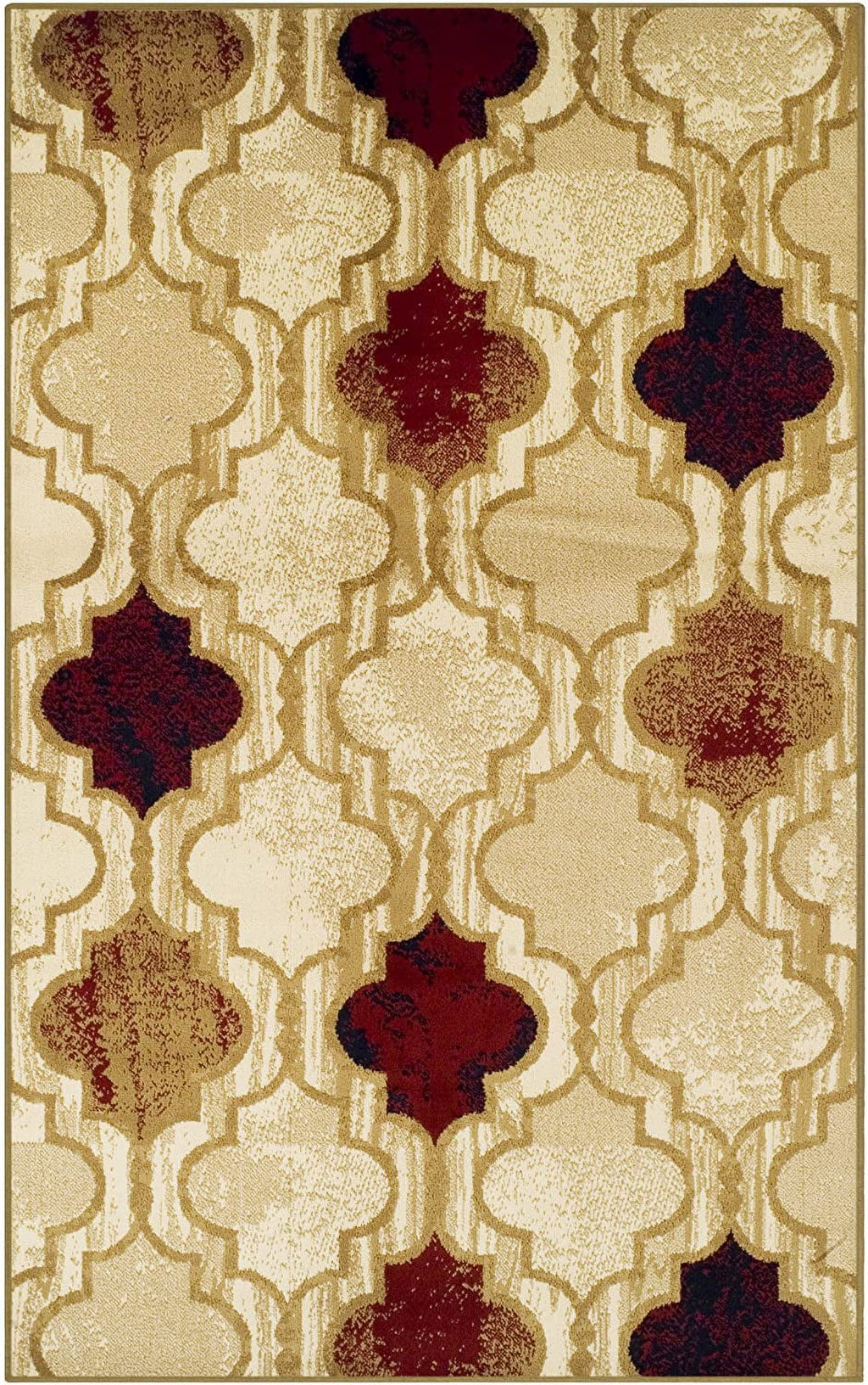 Beige 8' X 10' Indoor Area Rug With Jute Backing J205