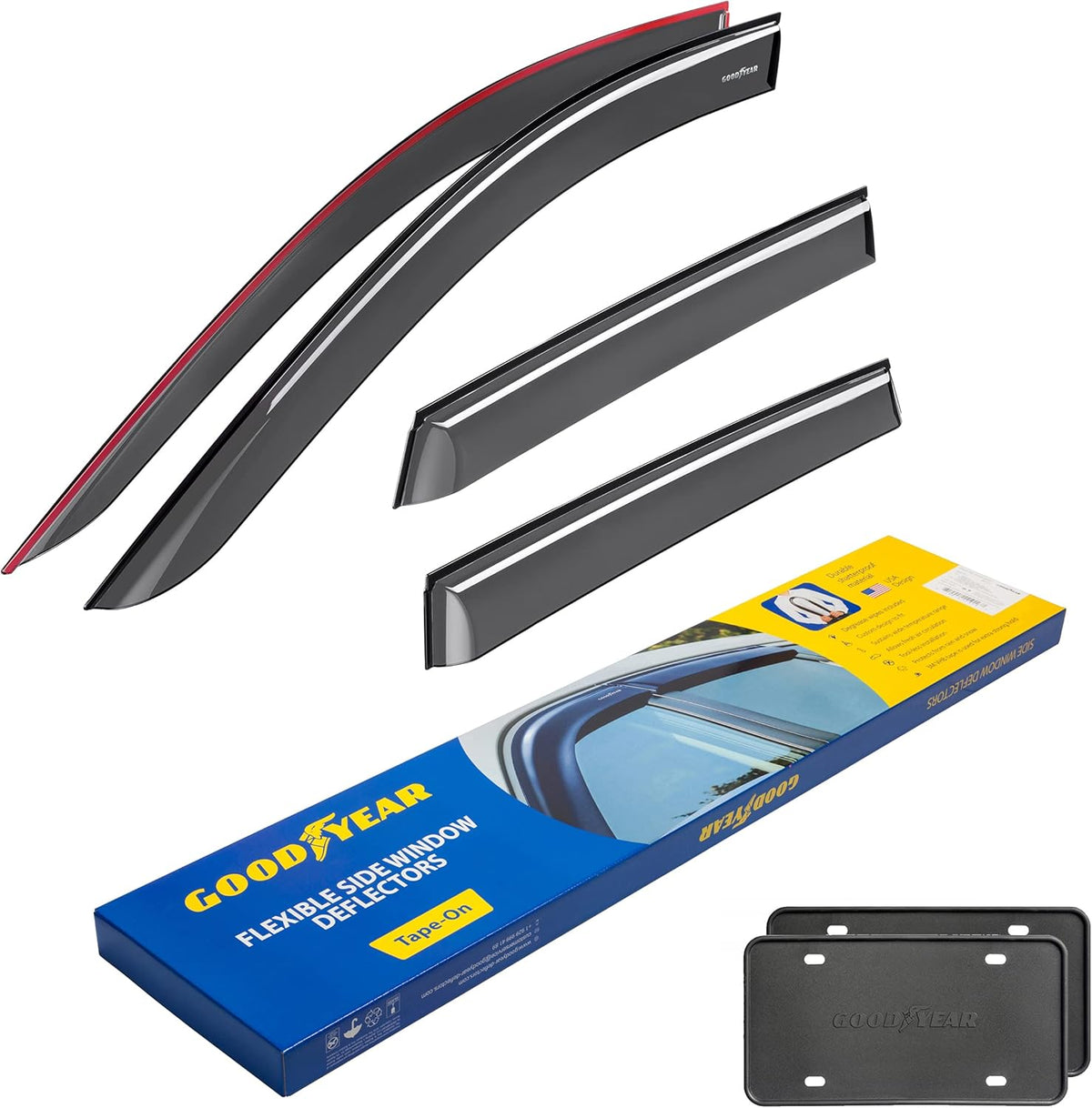 4 pcs Tape-on Rain Guards for Nissan Rogue Sport 2017-2022 Z85278