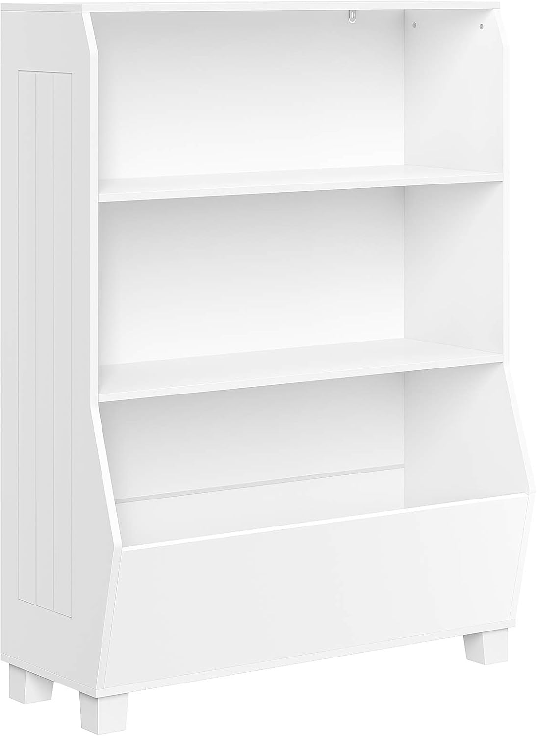 White Bookcase with Toy Organizer Y934892