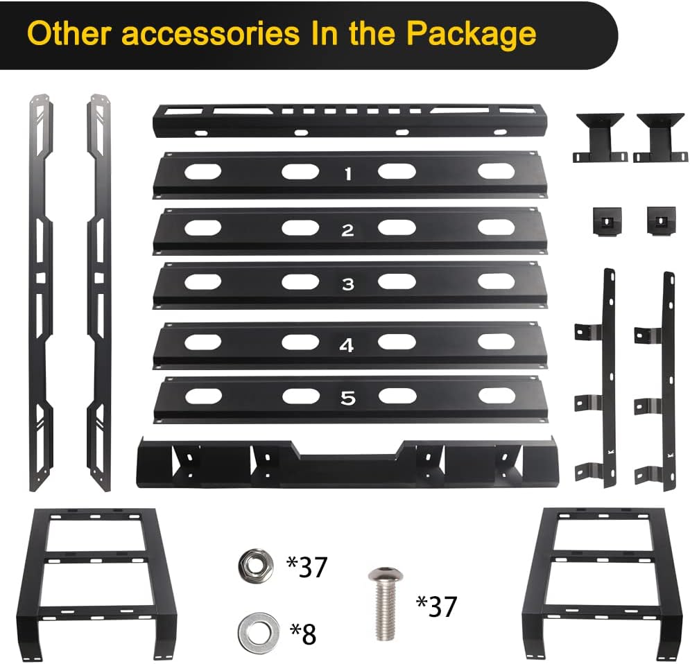 Roof Rack Cargo Basket with Double Ladders Y839