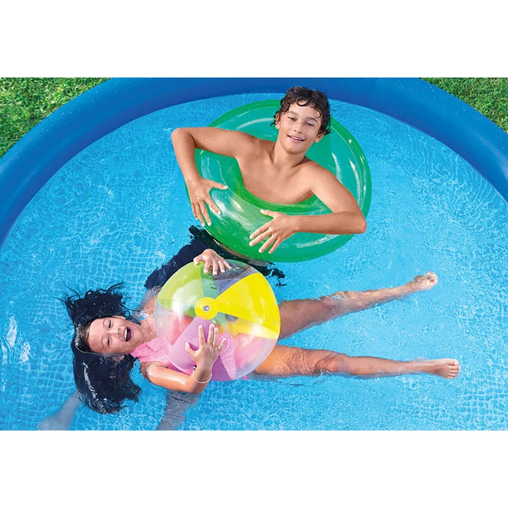 Inflatable Round Swimming Pool with Pool Debris Cover Tarp X23234