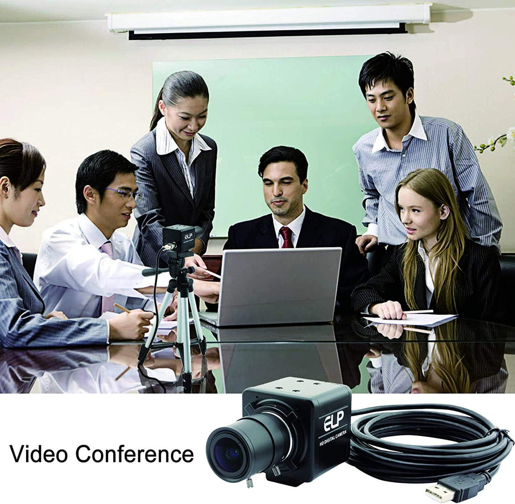2.8-12mm Varifocal Lens USB Camera 1080P CS Mount 2MP Web Camera Pack of 2 M518