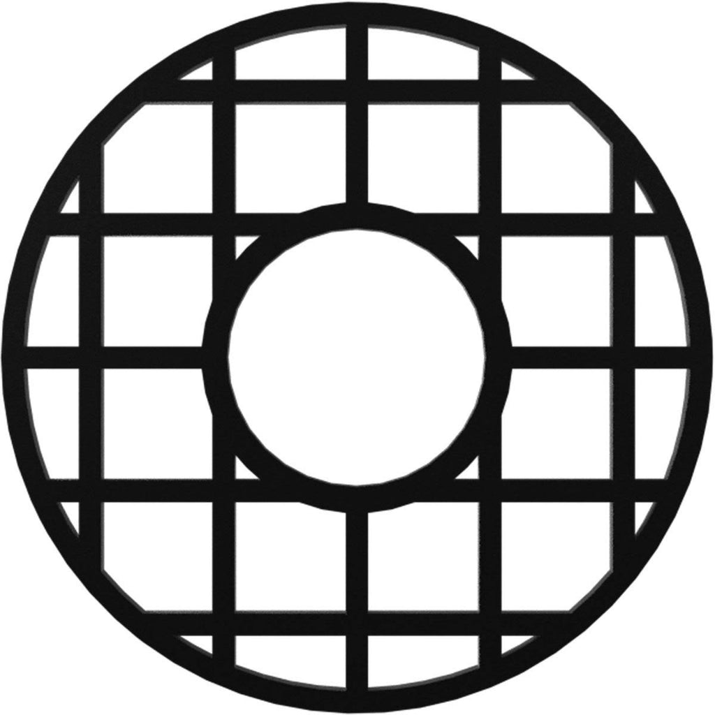 Black PVC Pierced Ceiling Medallion A482353