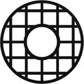 Black PVC Pierced Ceiling Medallion A482353
