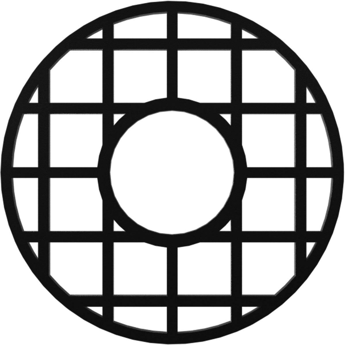 Black PVC Pierced Ceiling Medallion A482353