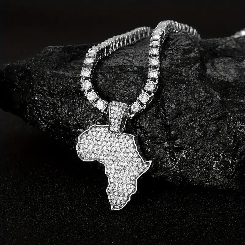 Iced Cubic Zirconia Tennis Chain Necklace B777