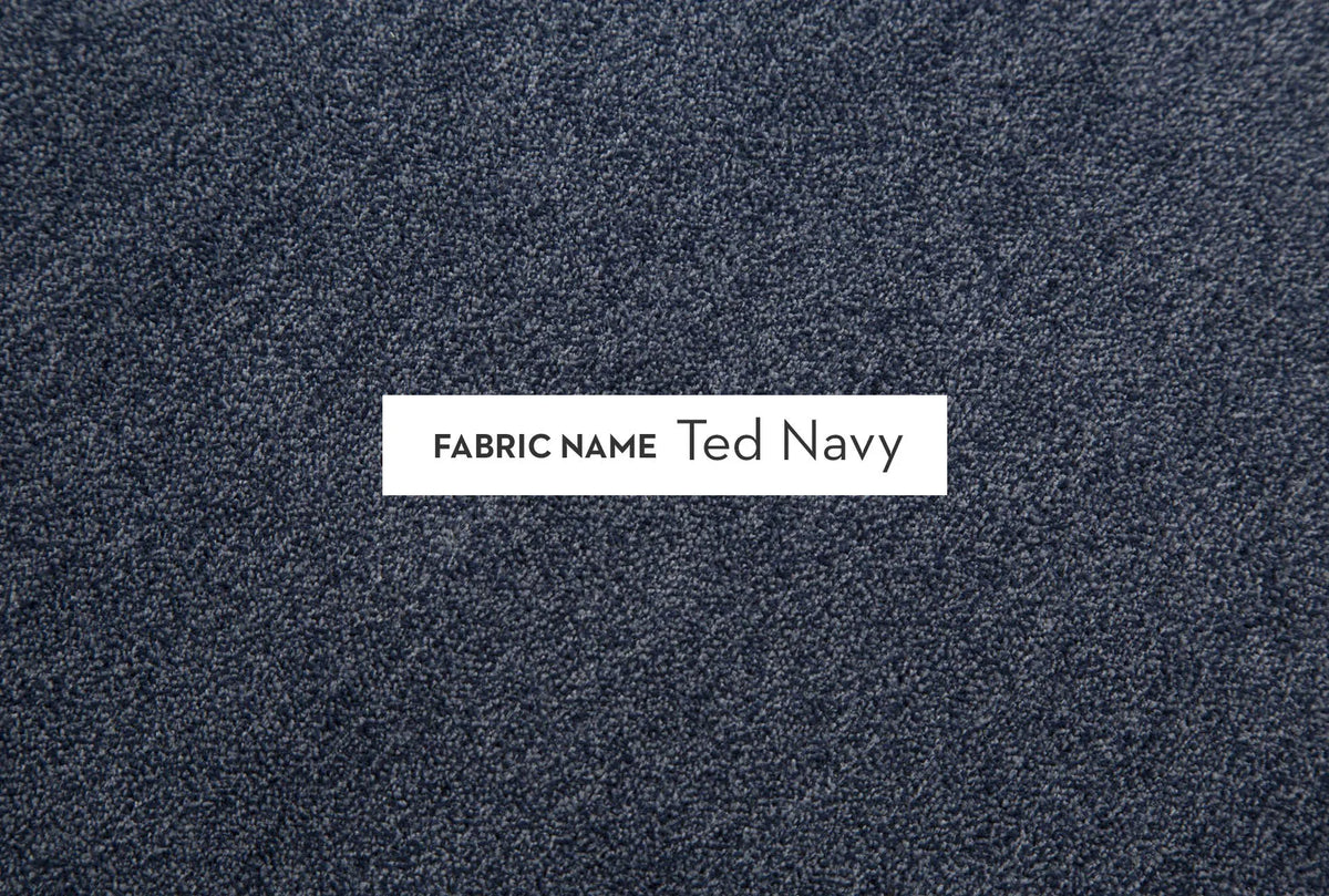 Navy Blue Fabric Sofa U3994