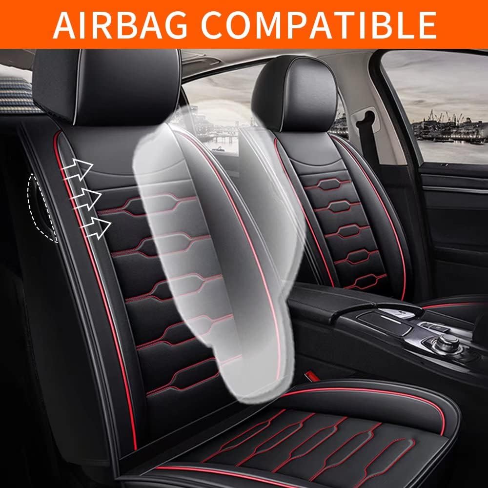 Custom Fit Faux Leather Car Seat Protector Full Set J85368