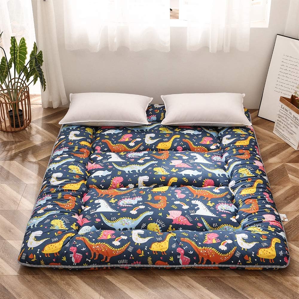 Navy Queen Size Foldable Floor Mattress H4639