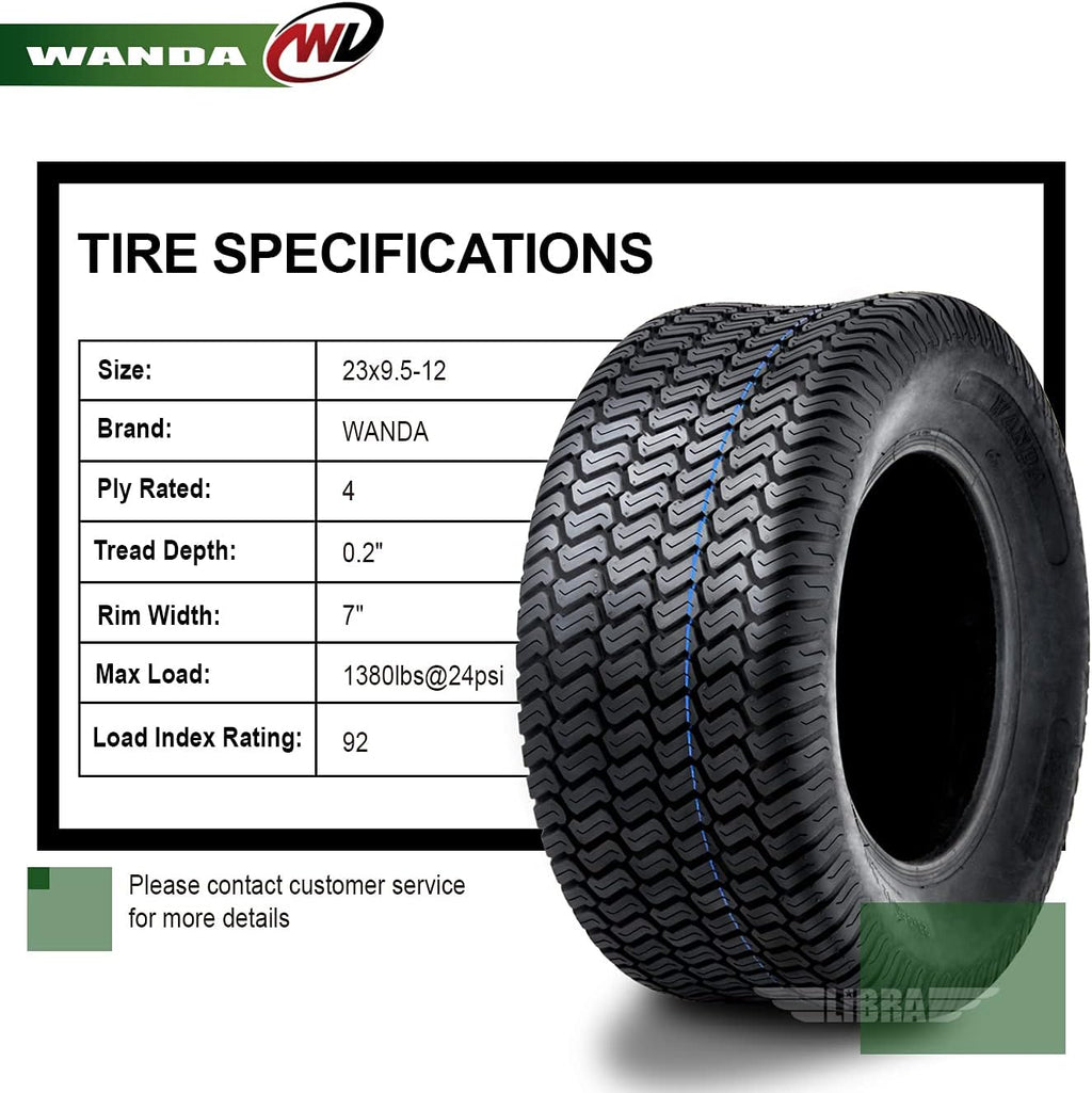 23x9.5-12 Lawn Mower Cart Turf Tire R745