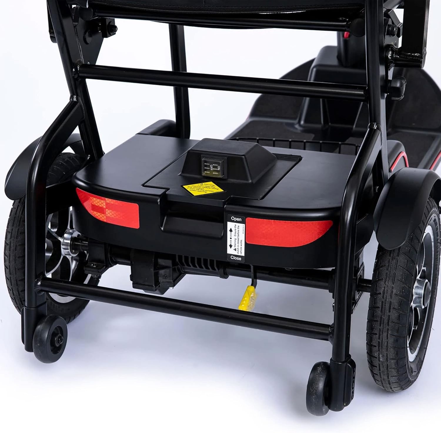 Black 4 Wheel Mobility Scooter with Arm Rests and Basket W393