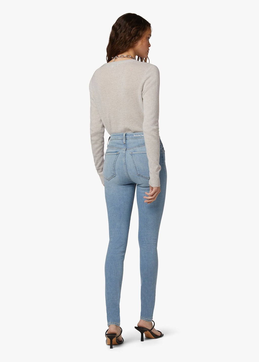 White High Rise Skinny Jeans X61050