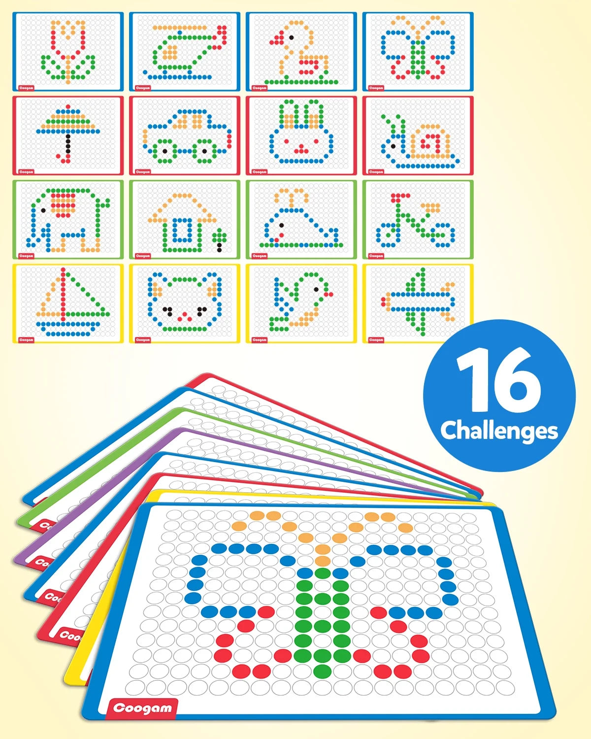 Magnetic Drawing Board with Pen and Dot Beads P4416