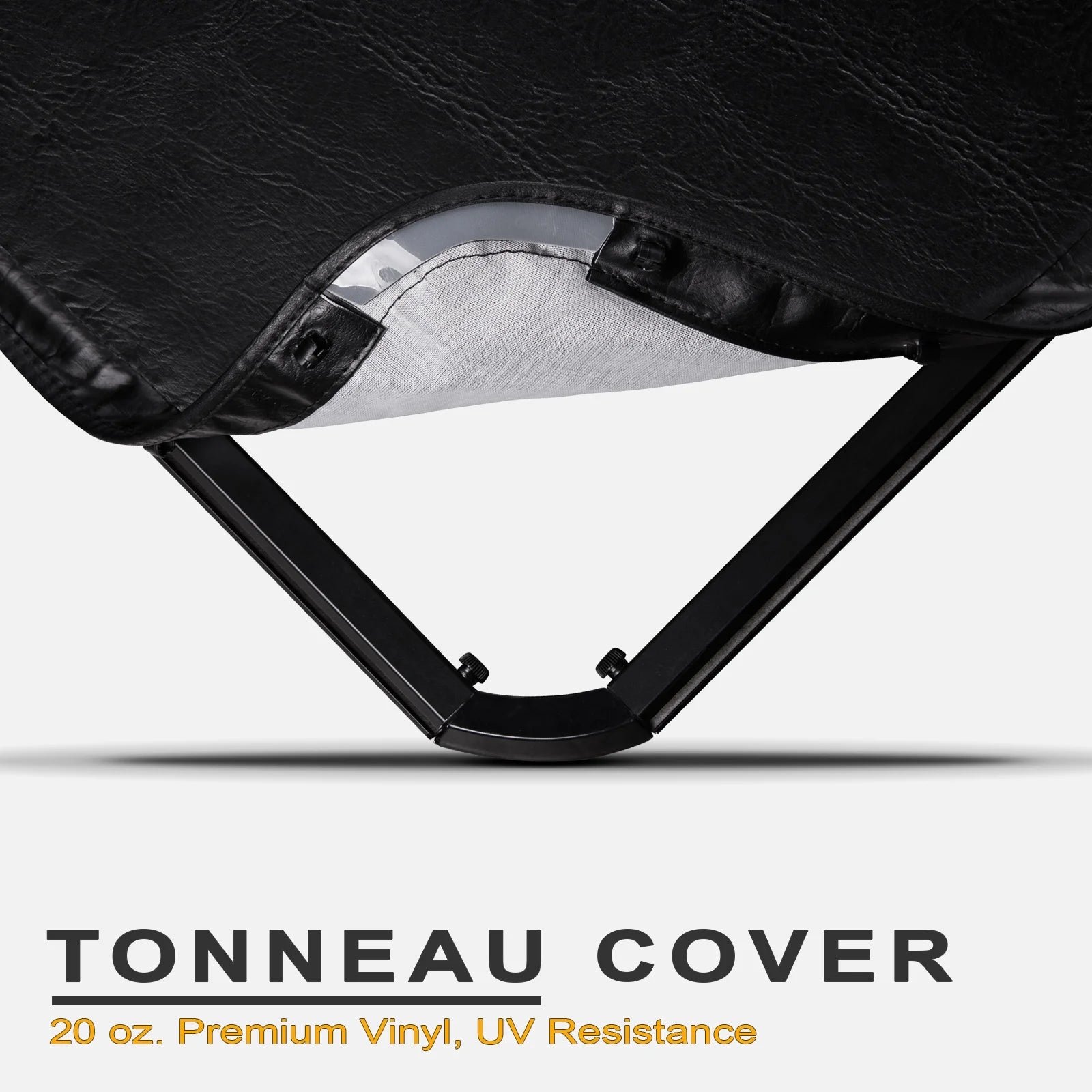 Black Hidden Snap Tonneau Cover for 6.5 Feet Bed H5086
