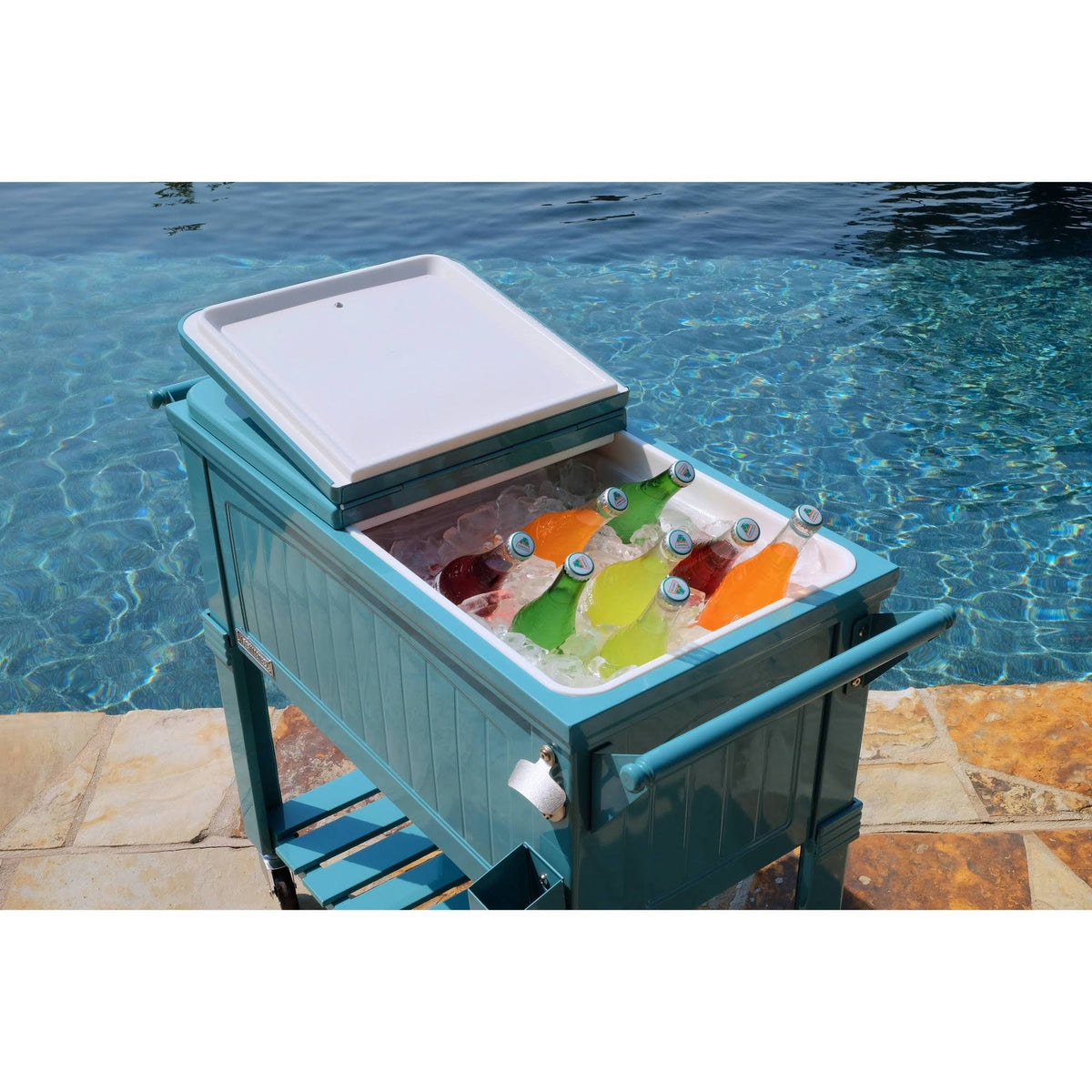 Portable Rolling Patio Cooler 80 qt. R720