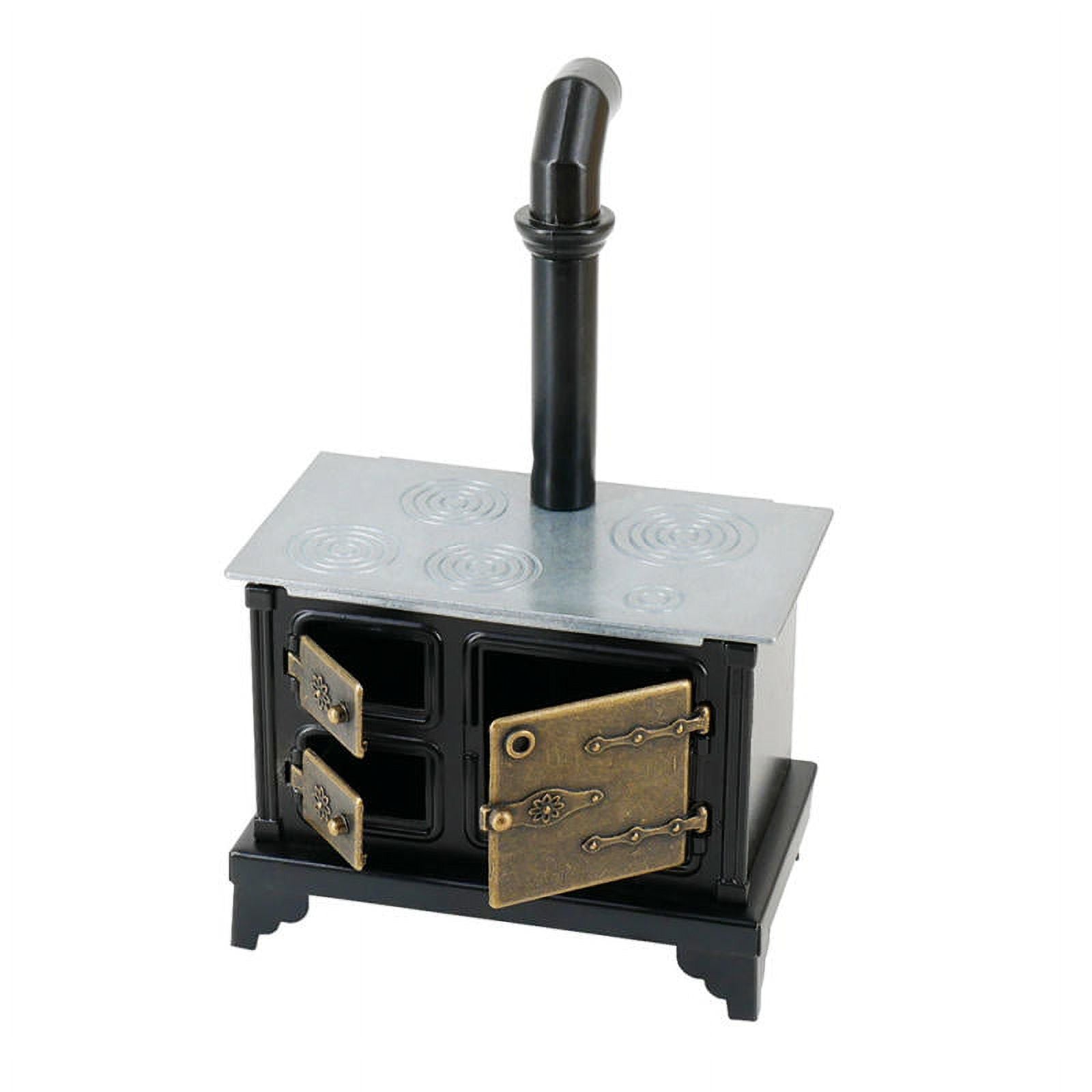 1/12 Doll House Metal Stove with Long Chimney A783655
