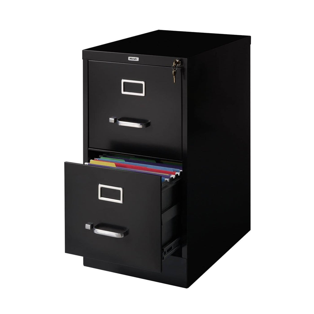 Black 2 Drawer Vertical File Cabinet N94337