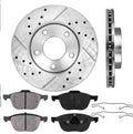 Front Rotors with Ceramic Brake Pads and Clips Z6433