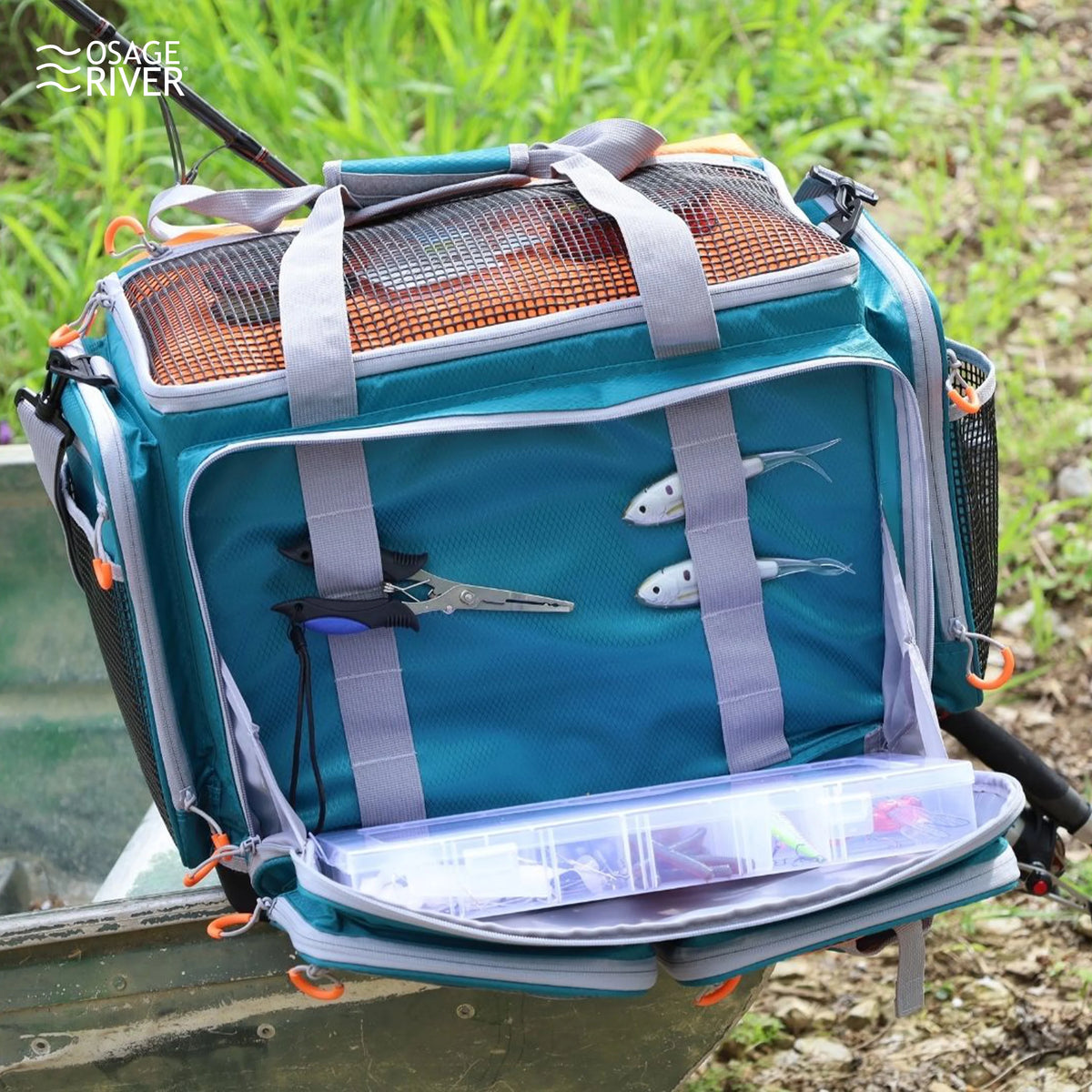 Red Large Fishing Tackle Bag G385900