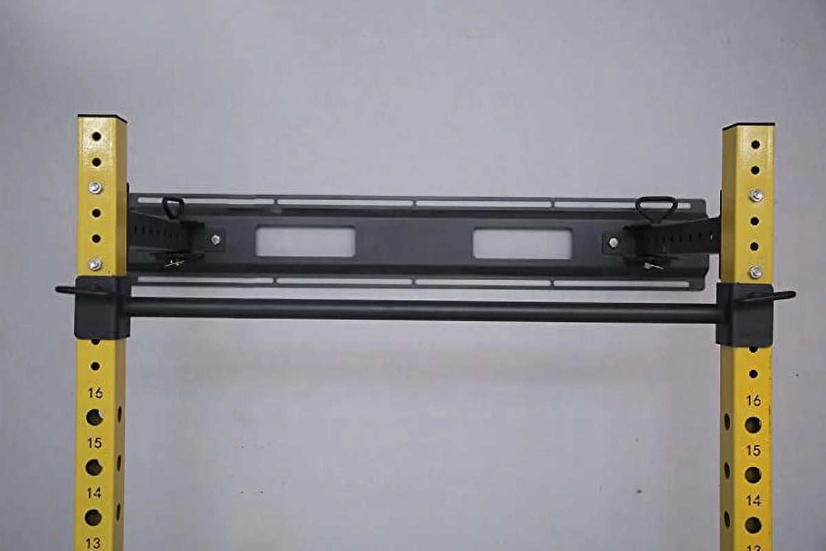 Steel Folding Wall Mounted Power Rack Cage with J Hooks and Pull Up Bar D79121