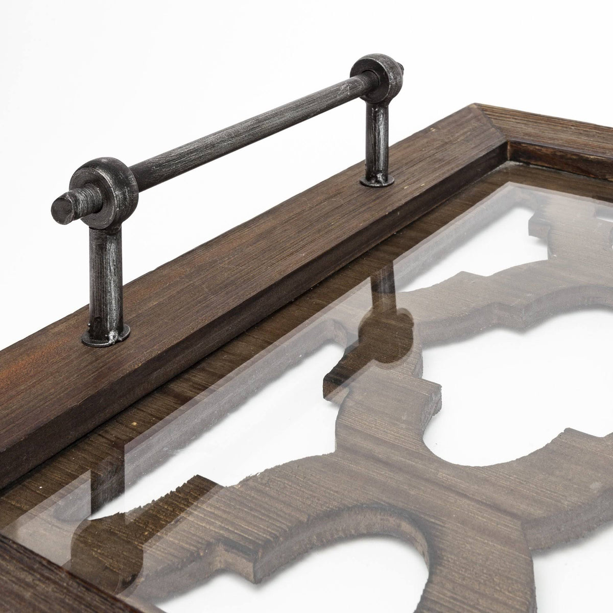 Brown Wood Tray O666