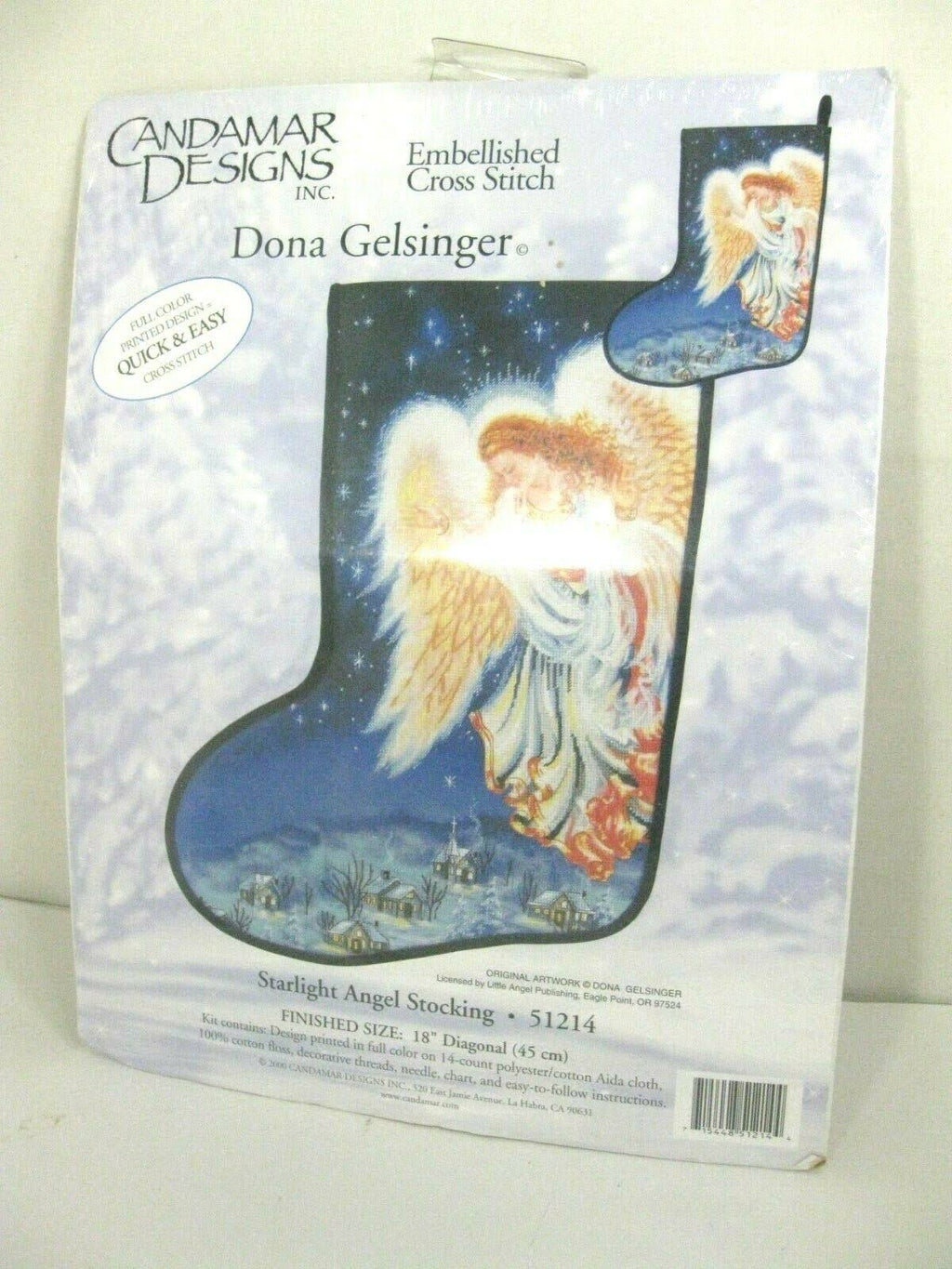 Christmas Stocking Embellished Cross Stitch Kit T65183