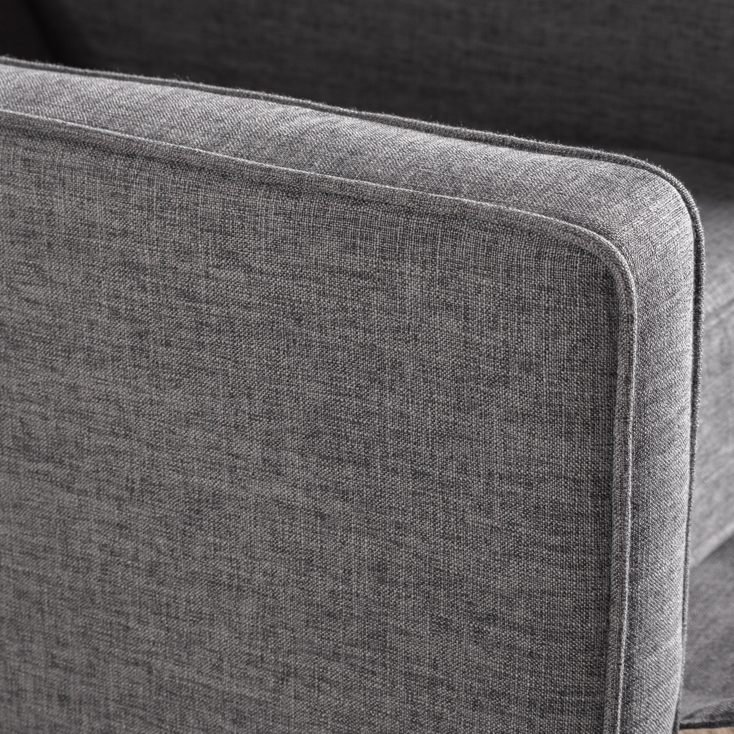 Grey Fabric Recliner W9350
