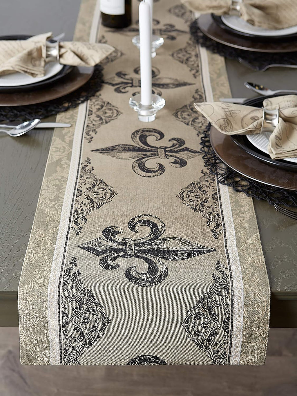 Cotton French Jacquard Dish Towels, Set of 3 Z84241