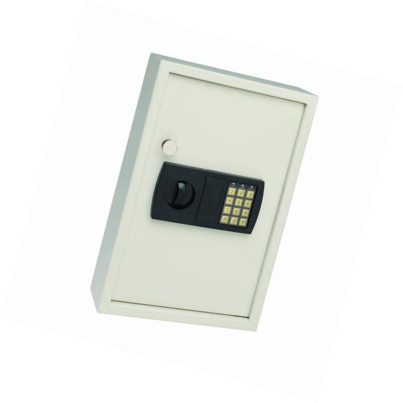 Steel Security Electronic Key Cabinet, 48-Key Capacity J345888