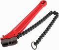 Chain Wrench Pipe 36inch, Heavy Duty Oil Filter Chain Wrench Capacity 4-1/2 to 7-1/2inch, Chain Length 760 mm R8108