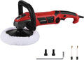 7-Inch Rotary Buffer Polisher, 10Amp Variable Speed Car Polisher, D Shape Detachable Handle, Wool Polishing Wheel D9895