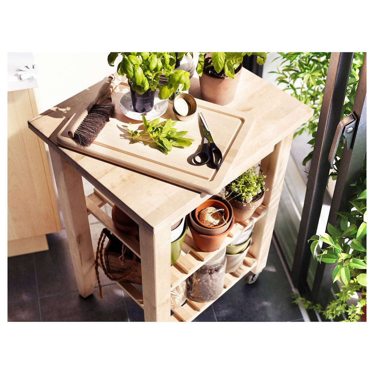 Birch Kitchen Cart V466