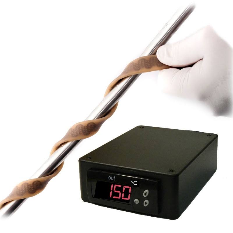 Silicone Rubber Heating Tape with Temp Controller, 1.0 in x 6 ft, 313 Watts T5445