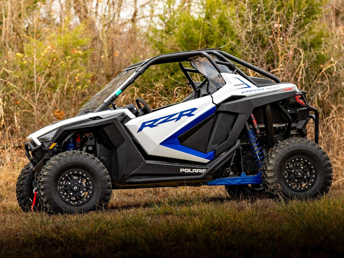 Wrinkle Black Rock Sliders Nerf Bars Tree Kickers for Polaris RZR PRO XP W3331