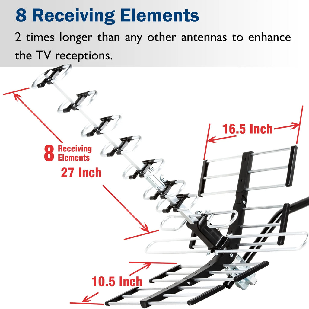 HDTV Antenna with J Mount and 40 ft. RG6 Coaxial Cable O547663
