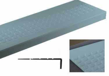 Rubber Stair Treads Roundel Round 12-1/4 in. x 60 in. 2x22 Hinged Square Nose H7230