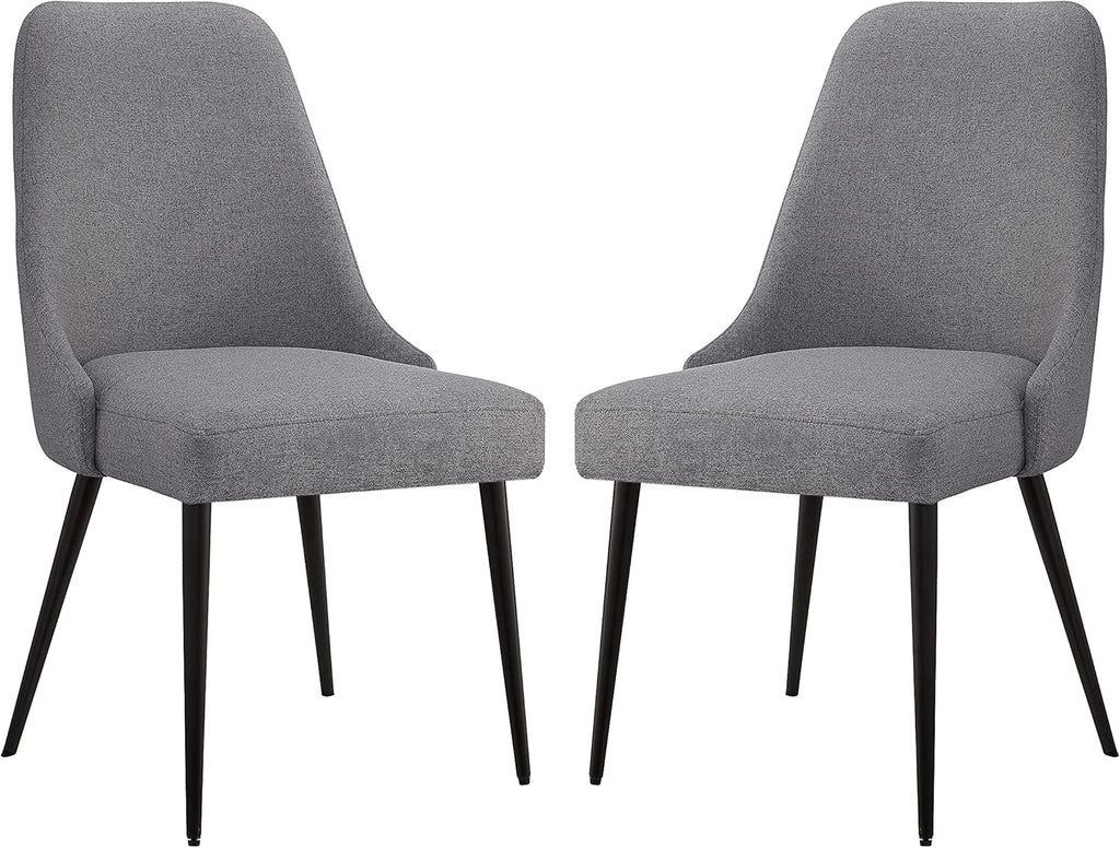 Black PU Set of 2 Dining Chair B656
