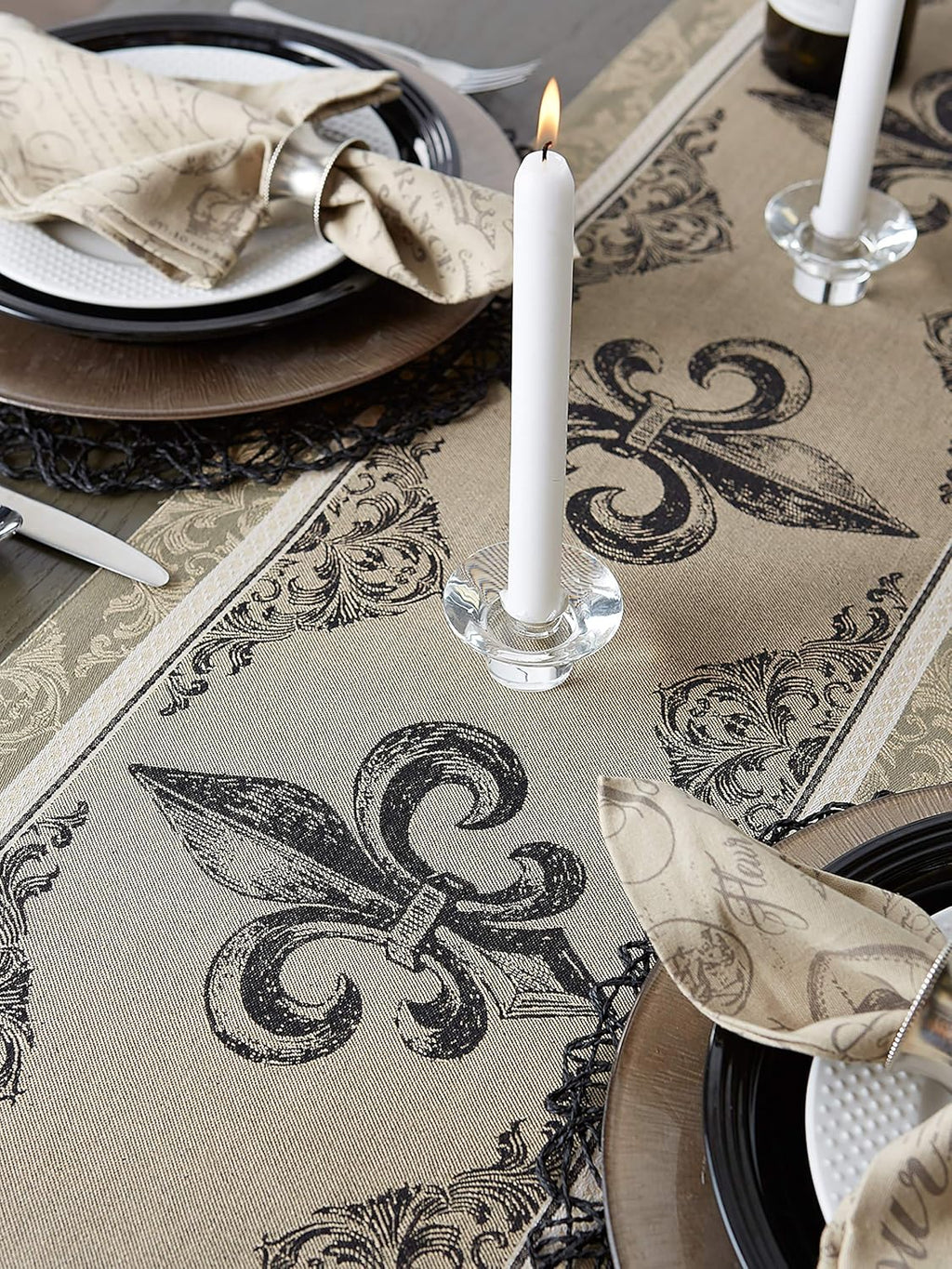 Cotton French Jacquard Dish Towels, Set of 3 Z84241