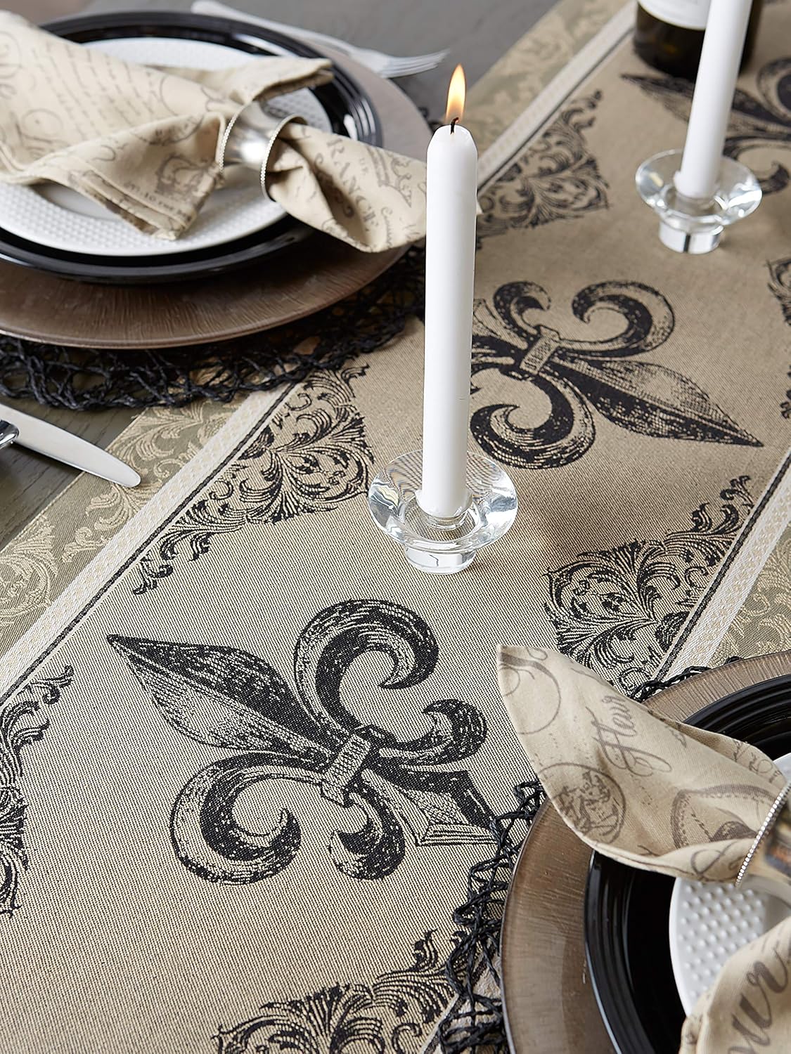 Cotton French Jacquard Dish Towels, Set of 3 Z84241
