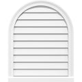 Round Top Surface Mount PVC Gable Vent with Brickmould L628365