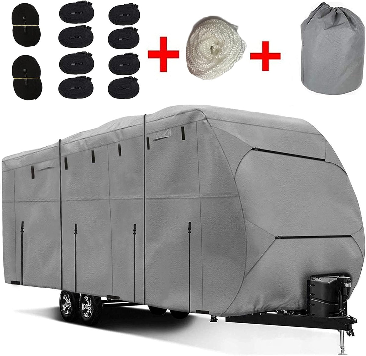 Waterproof 420D Heavy Duty Polyester Oxford RV Cover B9945