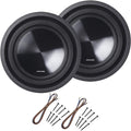 Single 4 Ohm 700 Watt Subwoofers with Sub Install Kit Package G17784