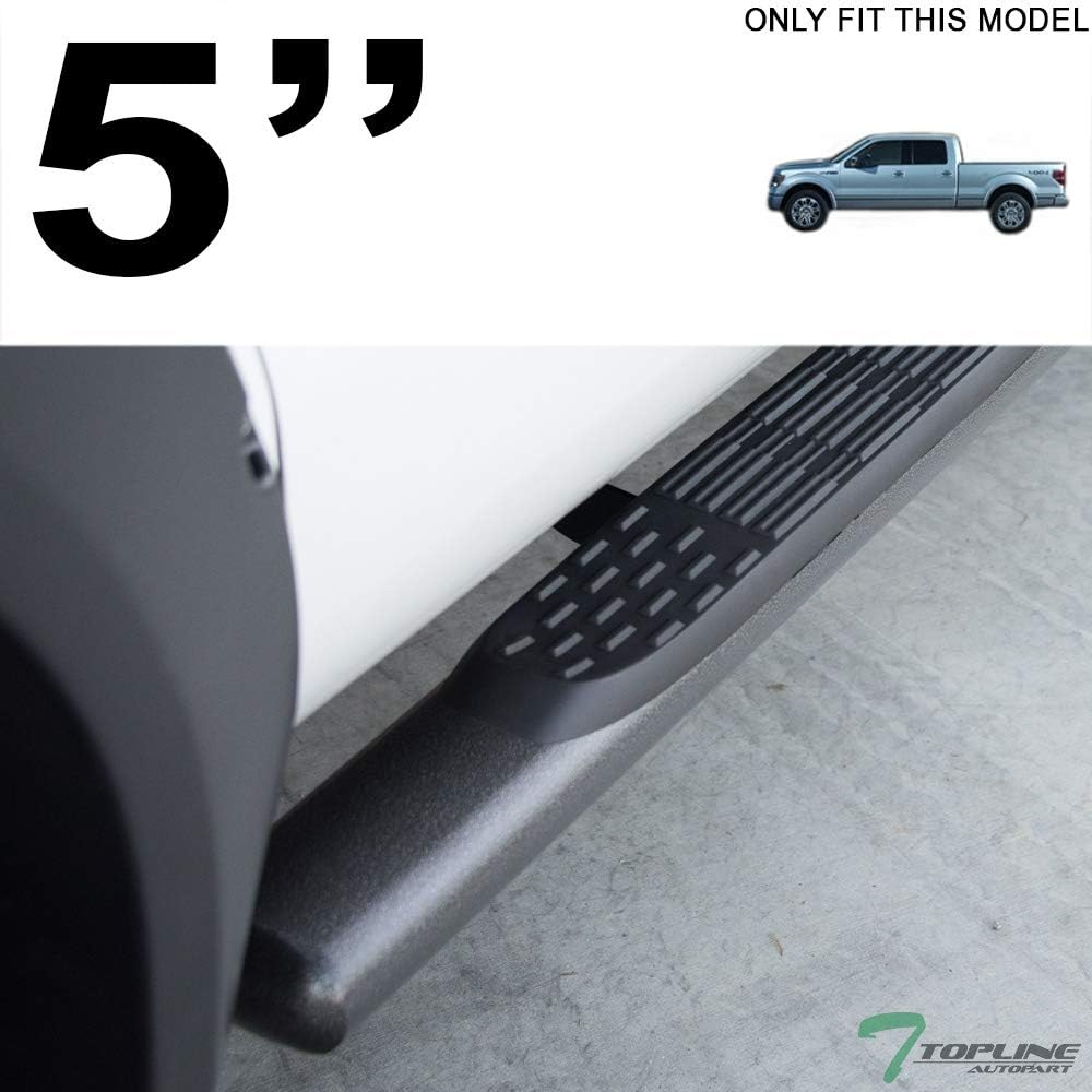 Black Steel Side Step Nerf Bars T72383