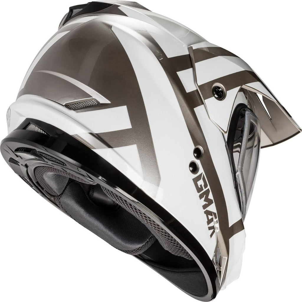 Matte Black Red White Dual-Sport Snow Helmet W836