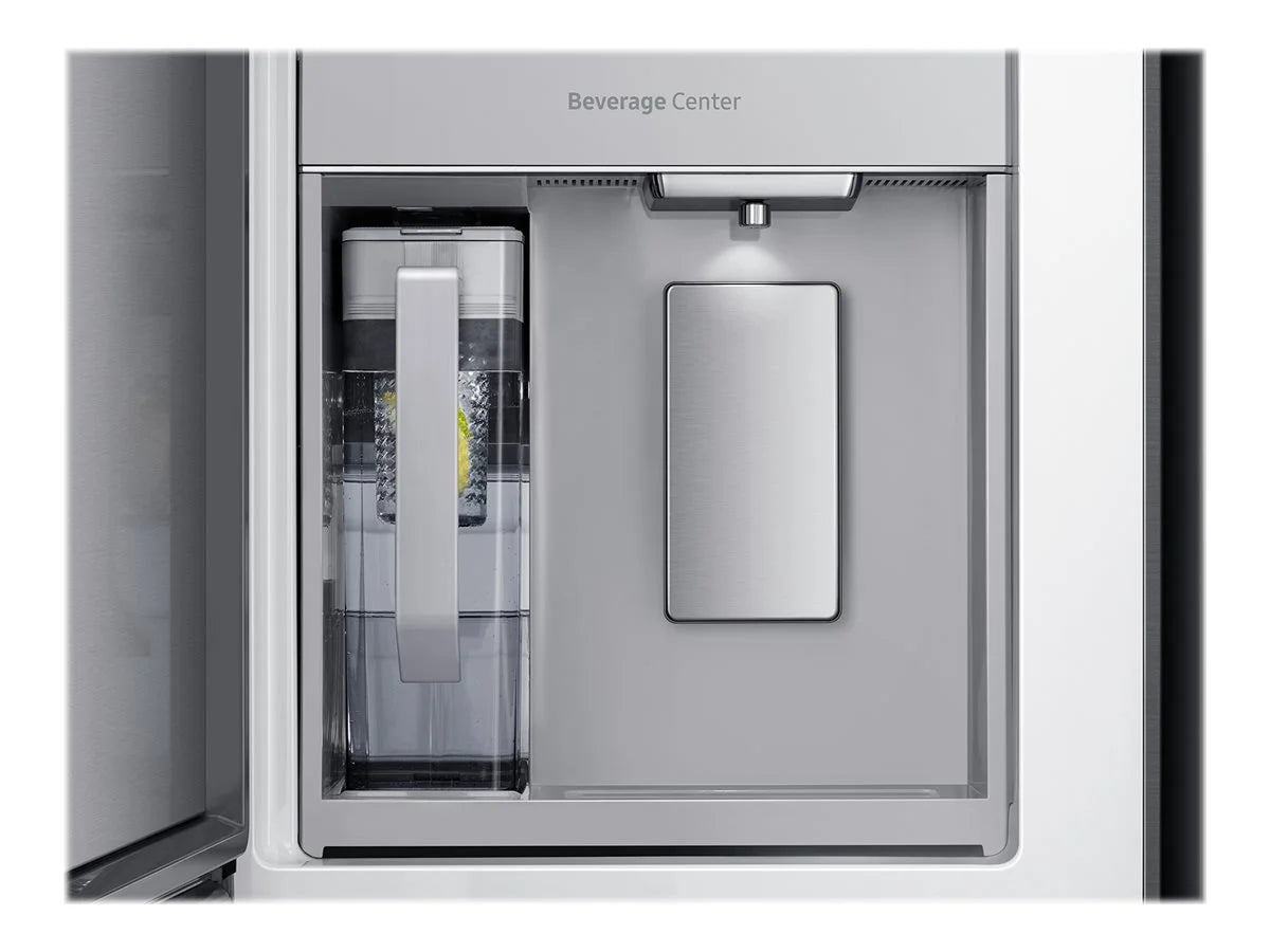 Black Stainless Steel Bottom-Freezer Refrigerator R8792