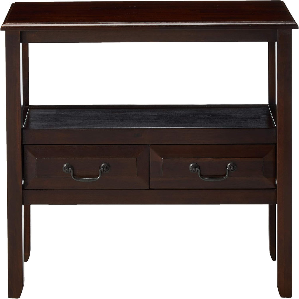 Acacia Wood Console Table, Brown Mahogany P97837