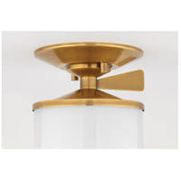 Aged Brass Semi Flush Light Z60437