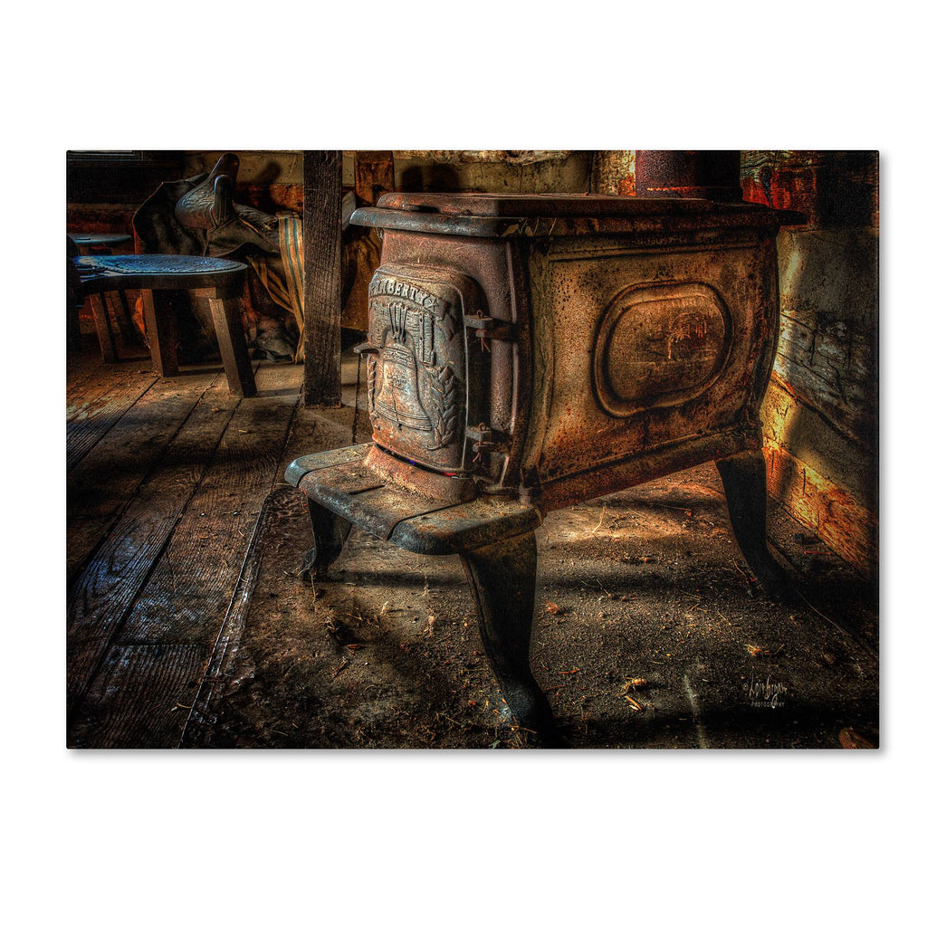Liberty Wood Stove Canvas Art L11923