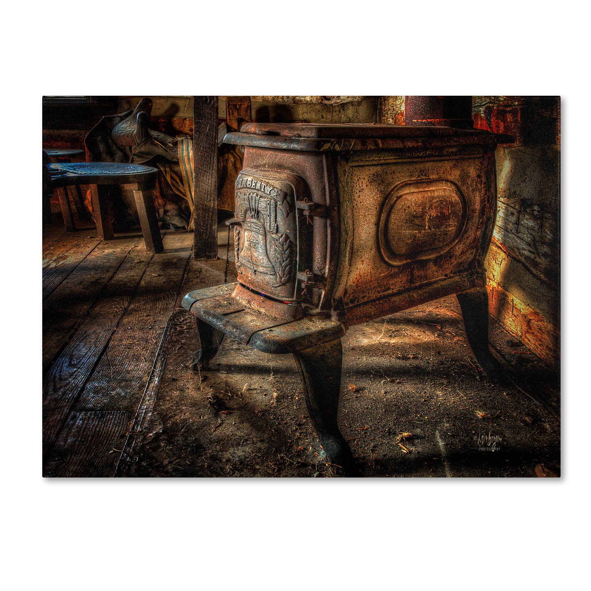 Liberty Wood Stove Canvas Art L11923